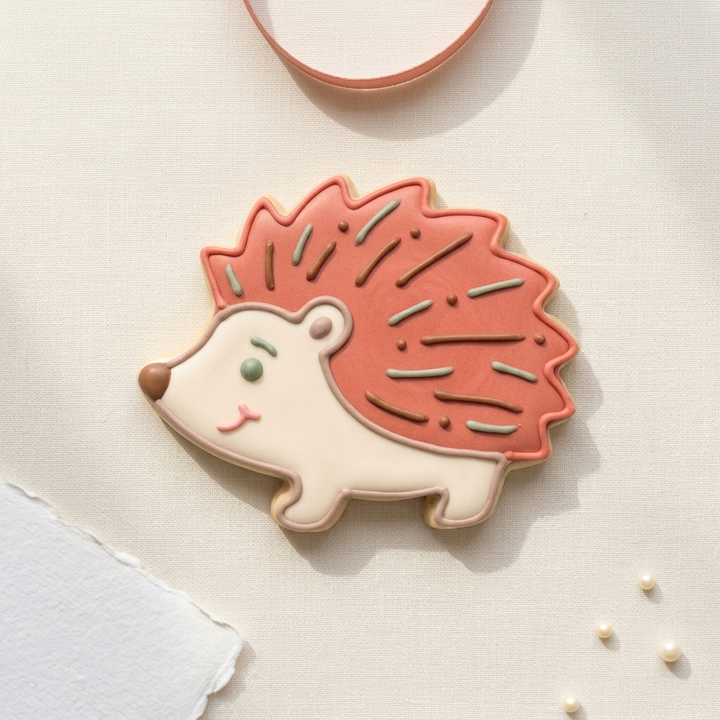Red Hedgehog Character Cookie Cutter, 3D Printed Animal Theme