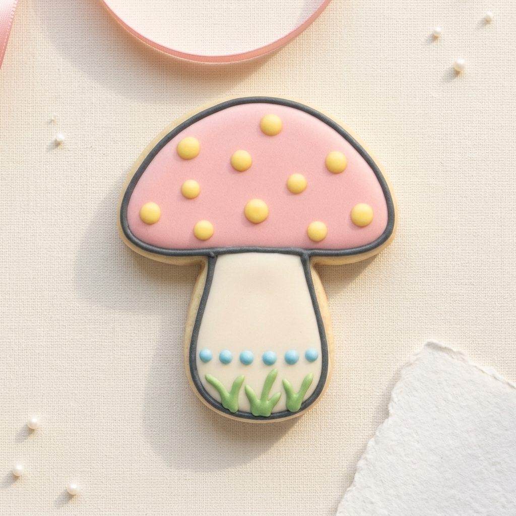 Mushroom Cookie Cutter, 3D Printed Garden Theme