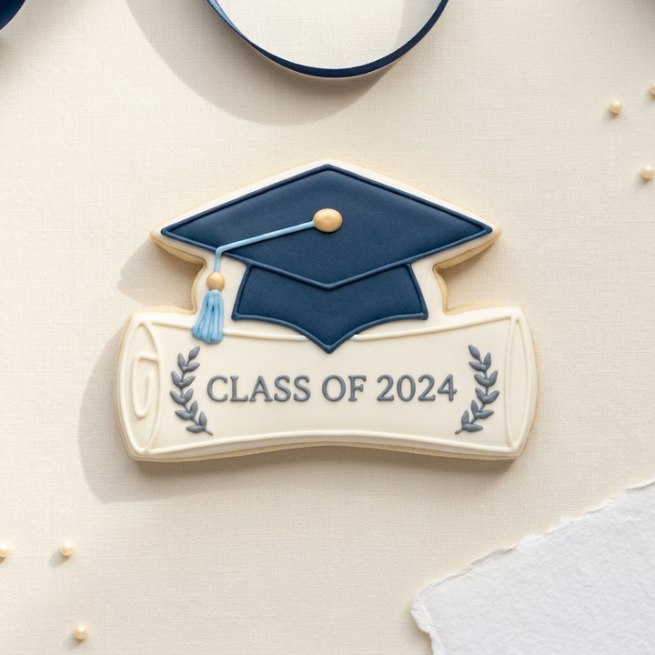 Grad Diploma Cookie Cutter, 3D Printed Graduation Theme