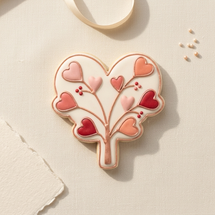 Heart Plant Derived Plastic Cookie Cutter, 3D Printed Valentine Theme