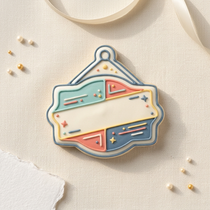 Hanging Sign Cookie Cutter, 3D Printed Cookie Theme