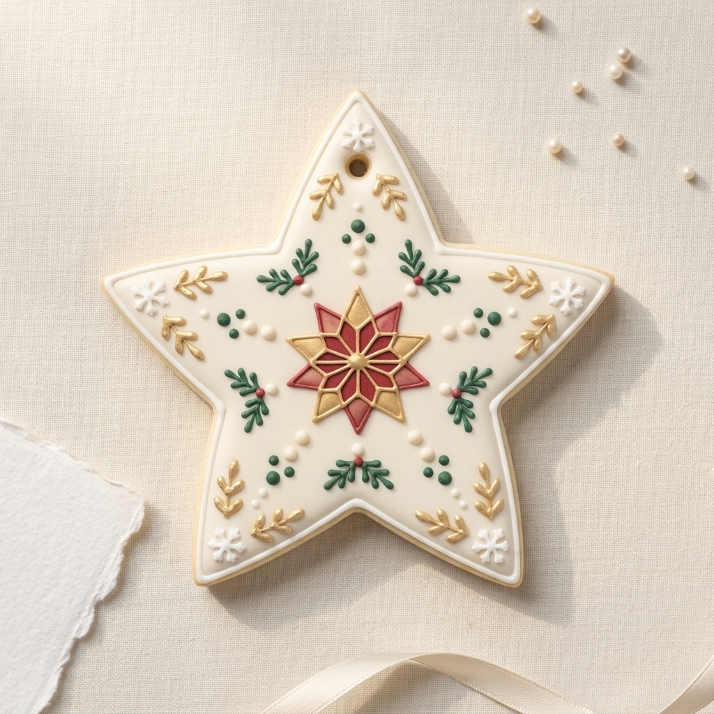 Star Ornament Cookie Cutter, 3D Printed Christmas Theme