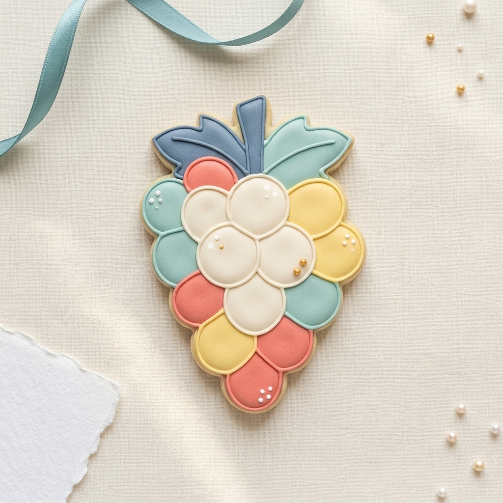 Grape Cookie Cutter, 3D Printed Cookie Theme