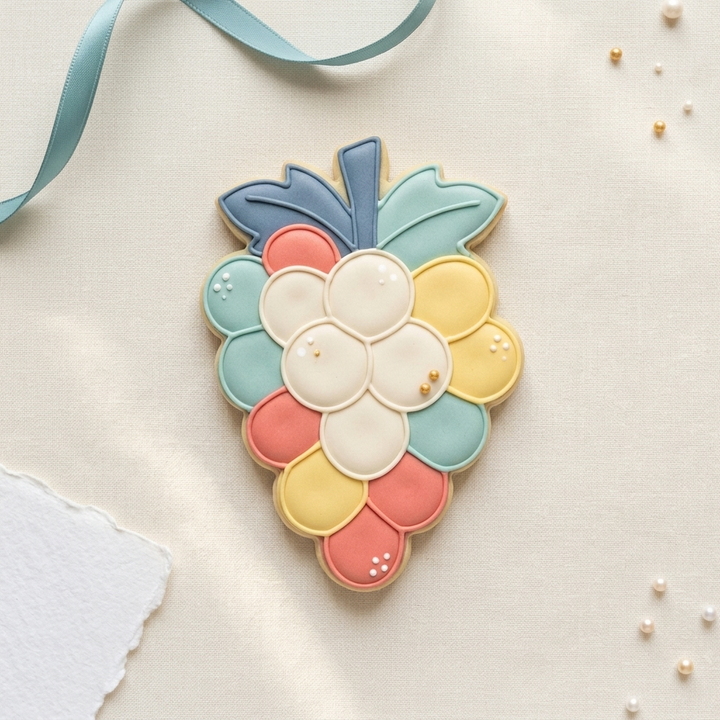 Grape Cookie Cutter, 3D Printed Cookie Theme
