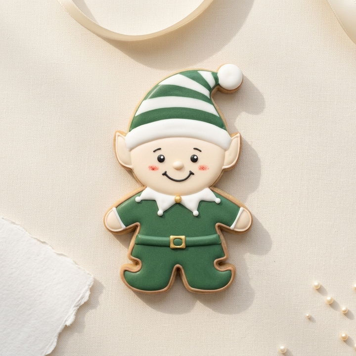 Christmas Elf Cookie Cutter, 3D Printed Christmas Theme