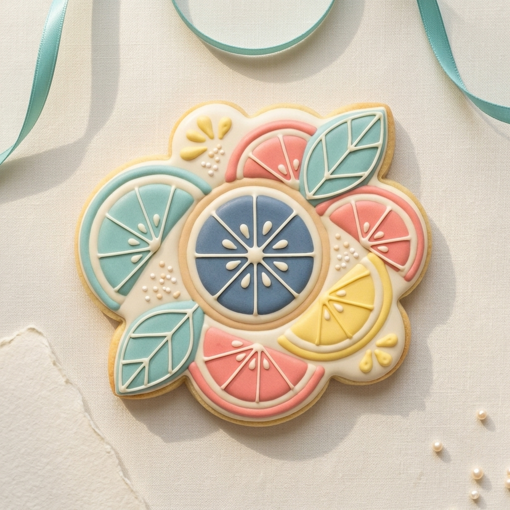 Citrus Cookie Scribes Cookie Cutter, 3D Printed Cookie Theme