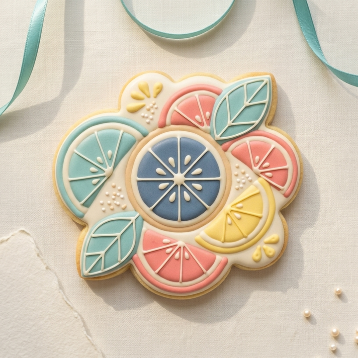 Citrus Cookie Scribes Cookie Cutter, 3D Printed Cookie Theme