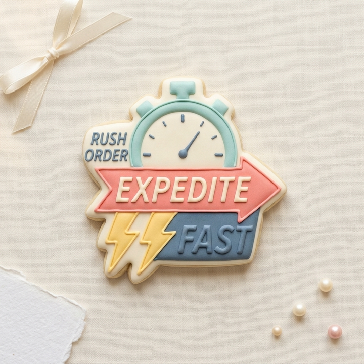 Rush Order / Expedite Processing Time Cookie Cutter, 3D Printed Cookie Theme