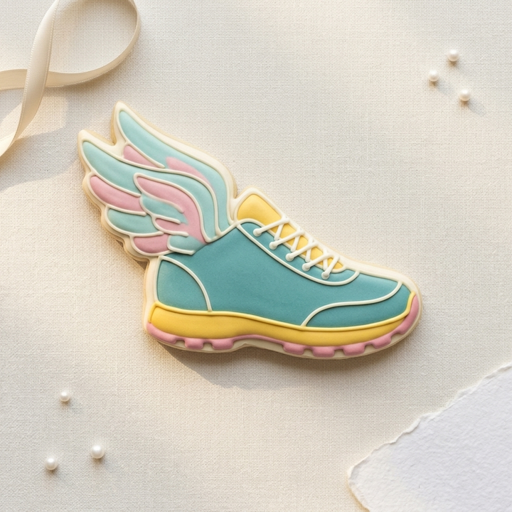 Cross Country Shoe With Wings Cookie Cutter, 3D Printed Cookie Theme