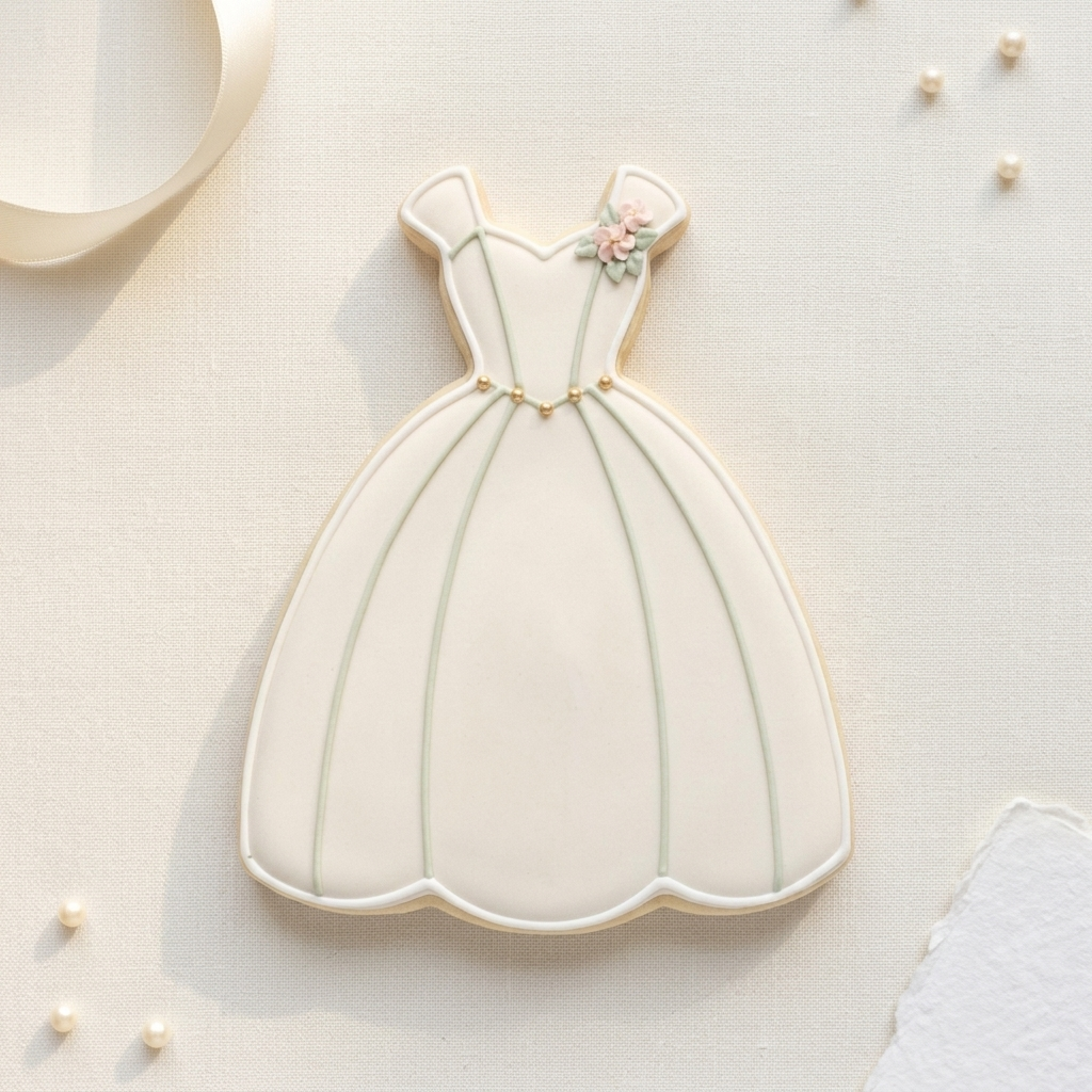 Wedding Ball Gown Cookie Cutter, 3D Printed Wedding Theme