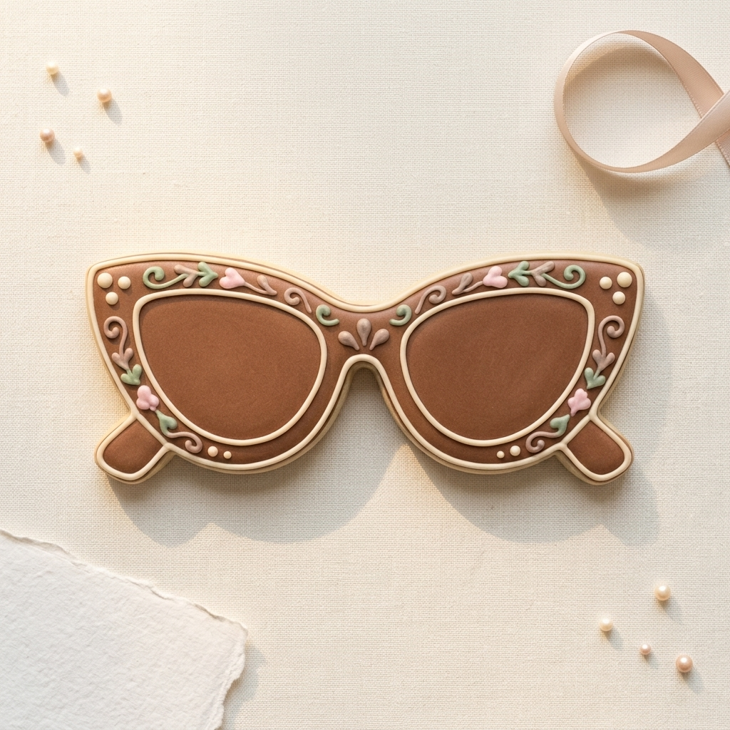Cat Eye Sunglasses Cookie Cutter, 3D Printed Animal Theme
