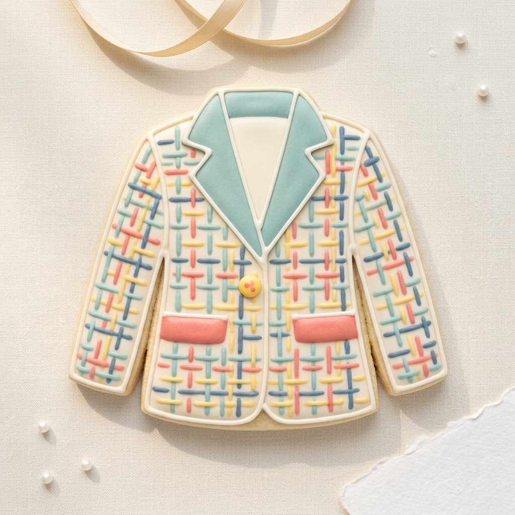 Tweed Jacket Cookie Cutter, 3D Printed Cookie Theme