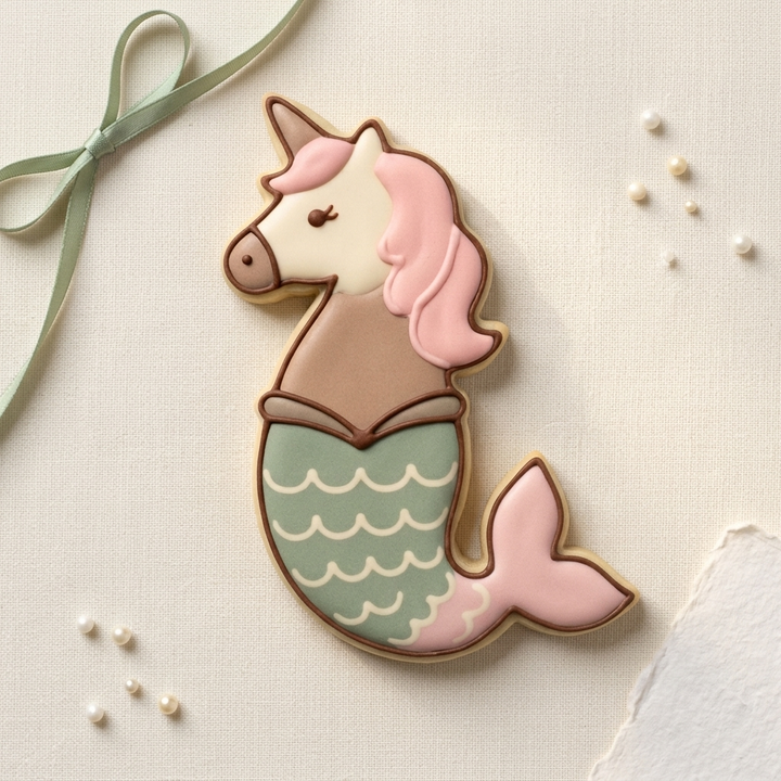 Unicorn Mermaid Cookie Cutter, 3D Printed Animal Theme