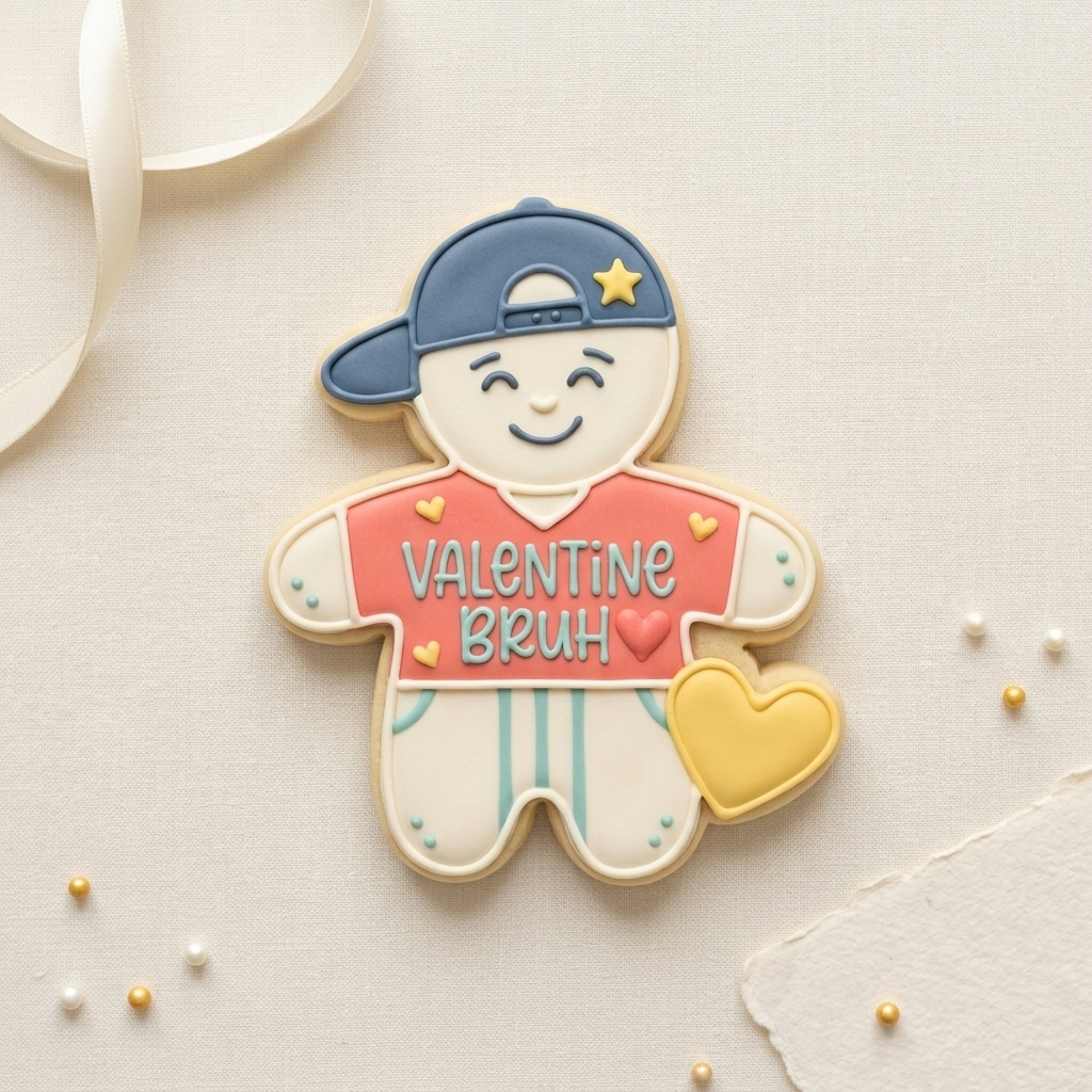 Happy Valentine’s Day Bruh Cookie Cutter, 3D Printed Cookie Theme