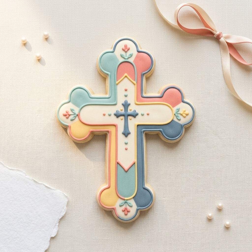 Budded Cross V2 Cookie Cutter, 3D Printed Cookie Theme