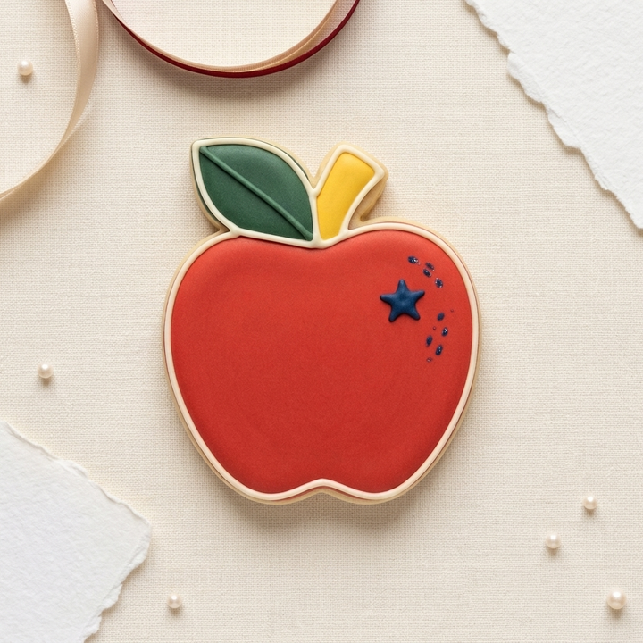 Apple V2 Cookie Cutter, 3D Printed School Theme