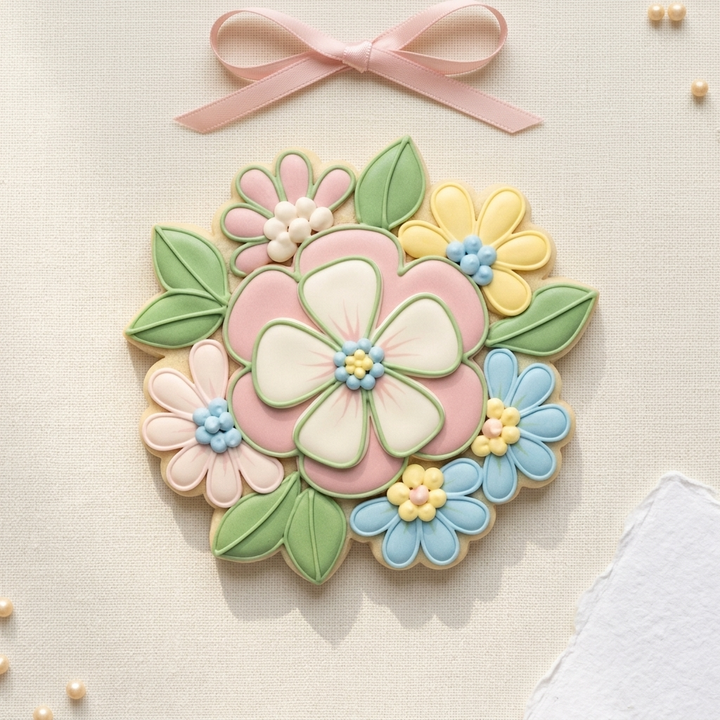 Flower Cookie Cutter, 3D Printed Garden Theme