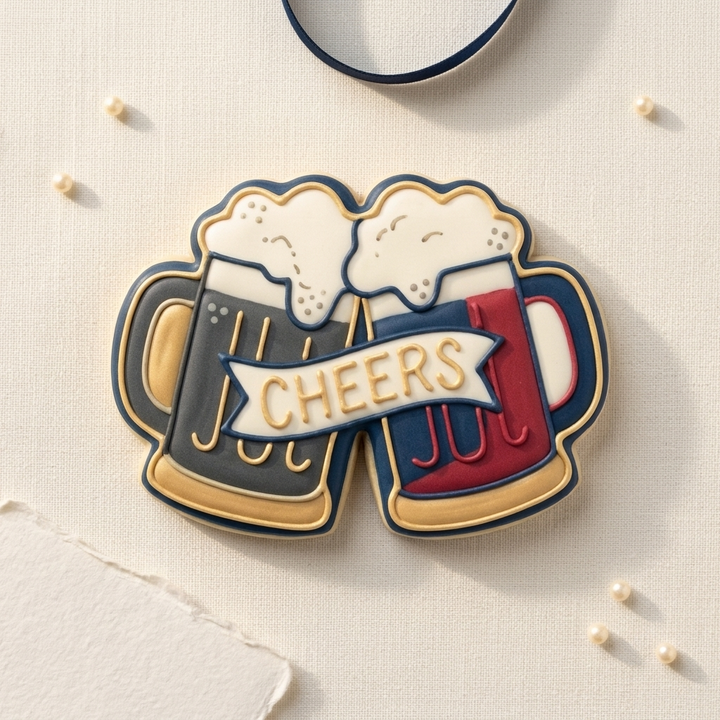 Cheers Cookie Cutter, 3D Printed Sports Theme