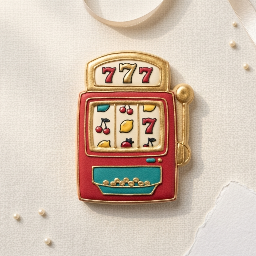 Vegas Slot Machine Cookie Cutter, 3D Printed Casino Party