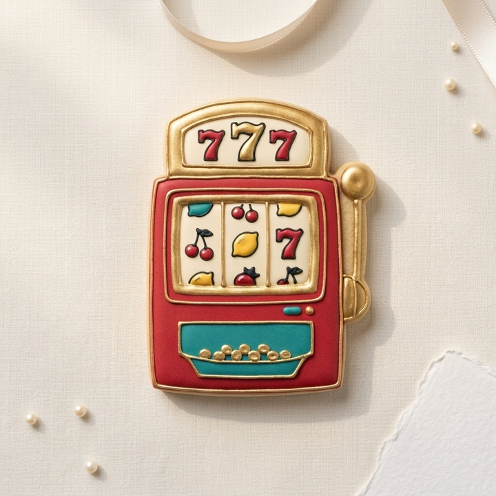 Vegas Slot Machine Cookie Cutter, 3D Printed Casino Party