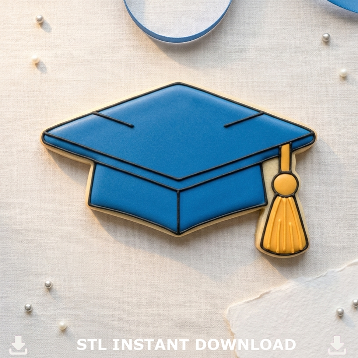 Graduation Cookie Cutter Set   Class of 2026 Party Bundle   3D Printed Grad Cutters