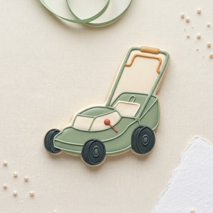 Lawnmower Cookie Cutter, 3D Printed Garden Theme