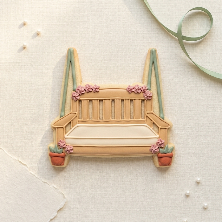 Porch Swing with Florals Cookie Cutter, 3D Printed Housewarming