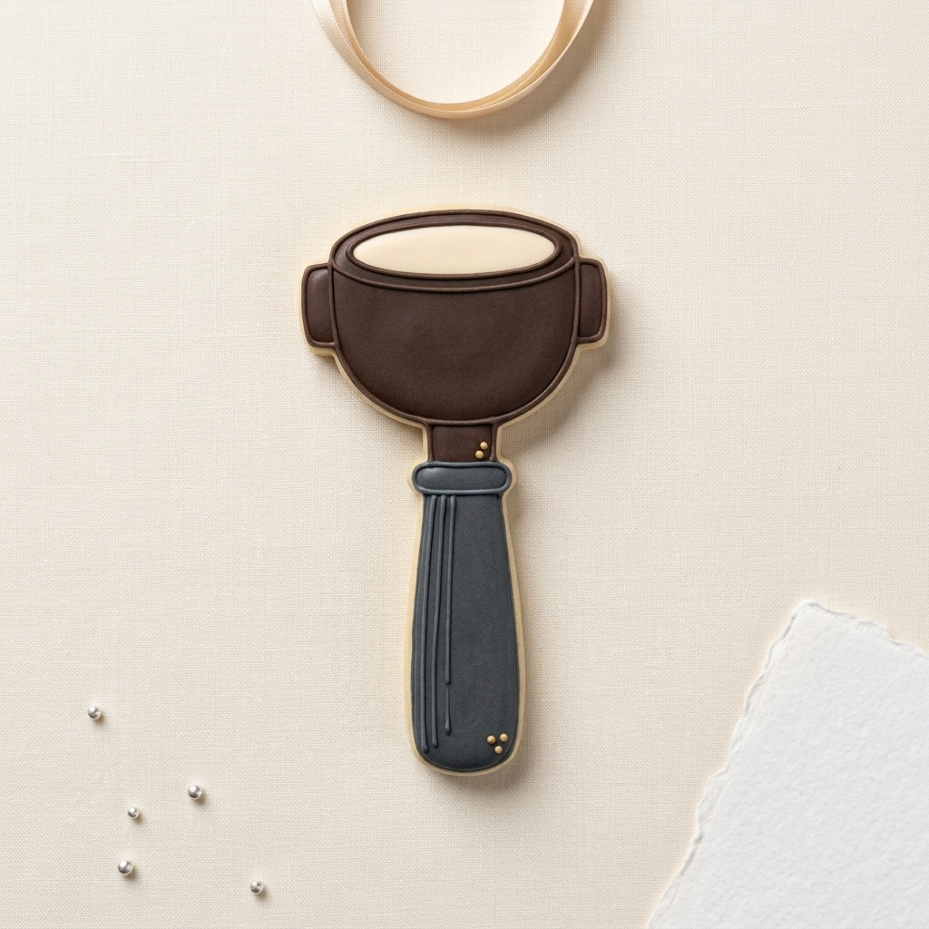 Barista Portafilter and Beans Cookie Cutter, 3D Printed Barista Gift