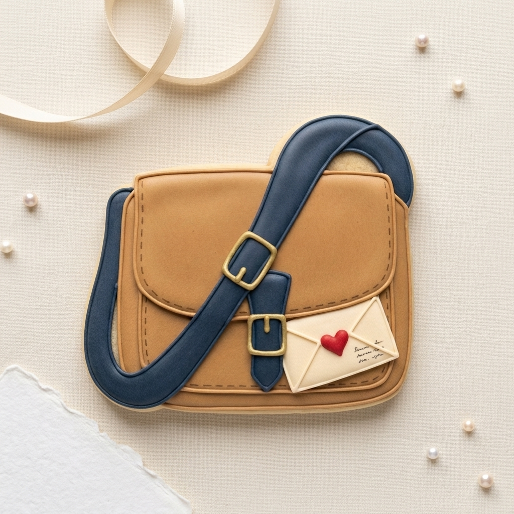 Mail Carrier Satchel Cookie Cutter, 3D Printed Mail Carrier Gift