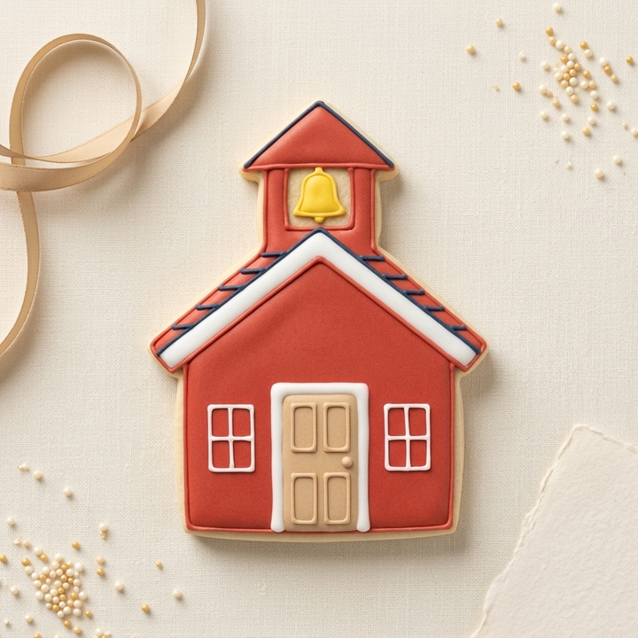 Schoolhouse with Bell Cookie Cutter, 3D Printed Teacher Gift