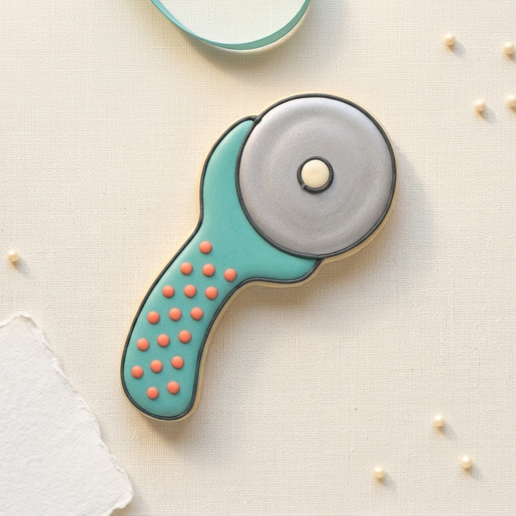 Quilting Rotary Cutter Cookie Cutter, 3D Printed Craft Gift