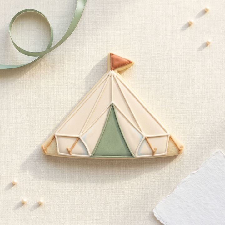 Glamping Bell Tent Cookie Cutter, 3D Printed Camping Theme