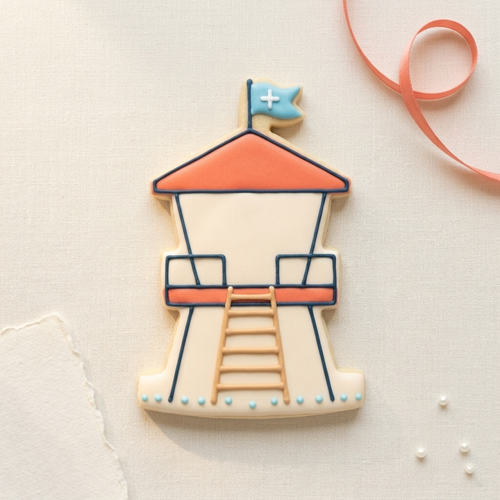 Lifeguard Tower Cookie Cutter, 3D Printed Pool Party
