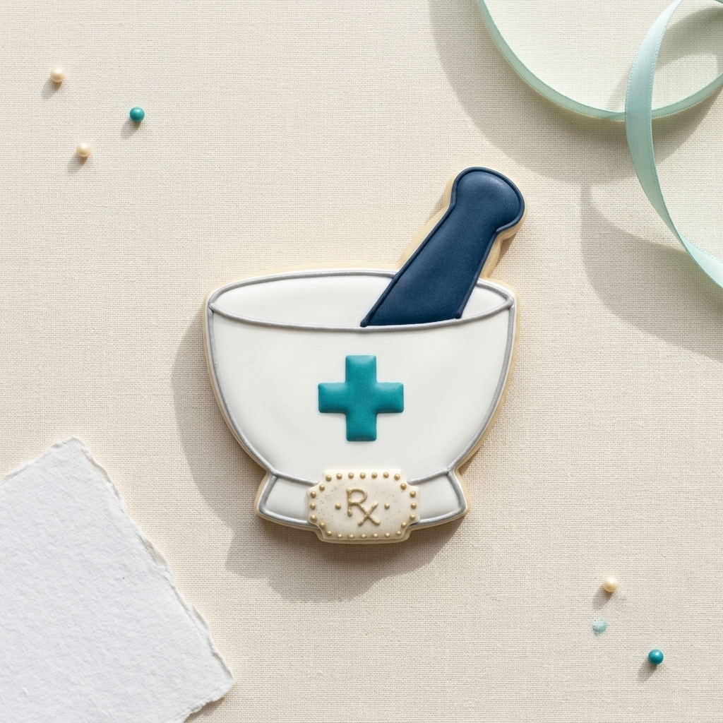 Pharmacist Mortar and Pestle Cookie Cutter, 3D Printed Pharmacist Gift