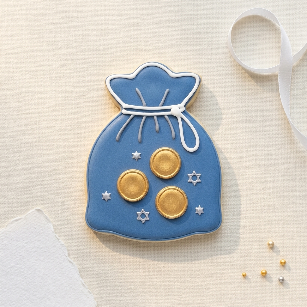 Hanukkah Gelt Bag Cookie Cutter, 3D Printed Hanukkah