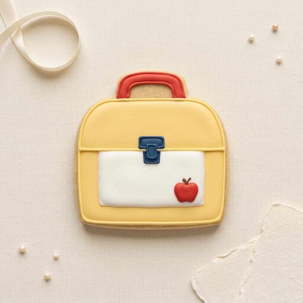 Lunchbox with Apple Cookie Cutter, 3D Printed Teacher Gift