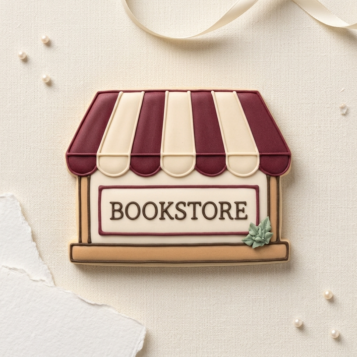 Book Club Cookie Cutter Set   Library Tea Party Bundle   3D Printed Cutters