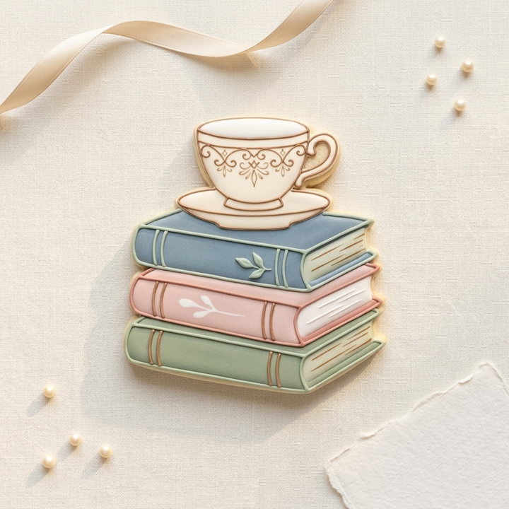 Tea Party Cookie Cutter Set   Bridal Shower Brunch Bundle   3D Printed Cutters