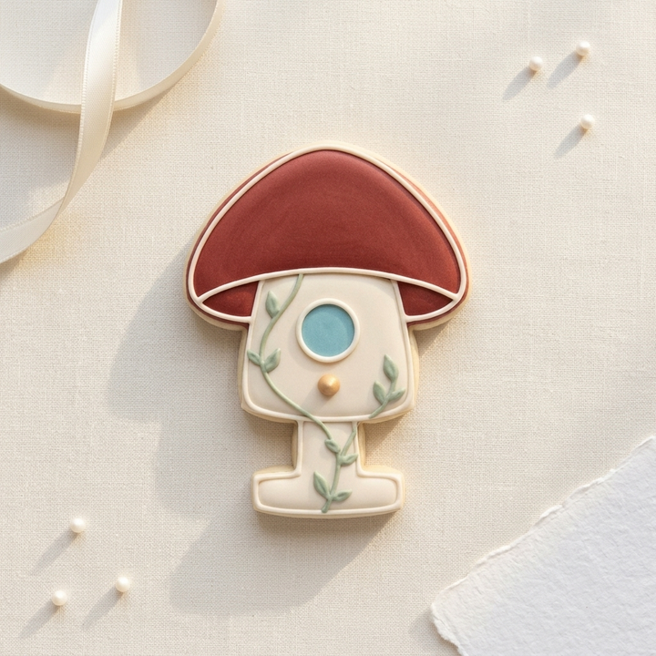 Mushroom Birdhouse Cookie Cutter, 3D Printed Fairy Garden