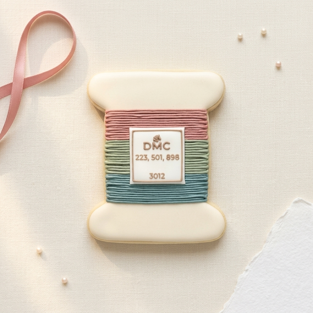 Embroidery Floss Bobbin Cookie Cutter, 3D Printed Craft Gift