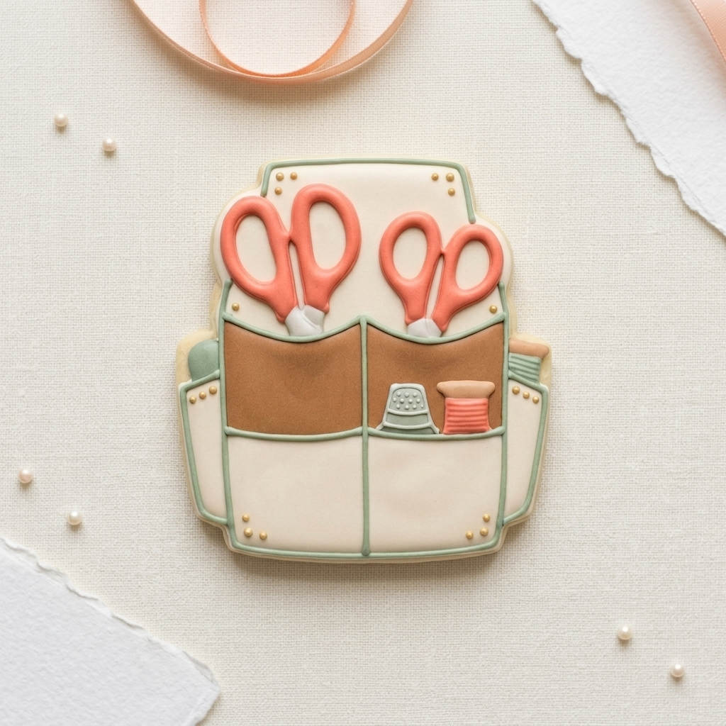 Scissor Caddy Cookie Cutter, 3D Printed Craft Gift