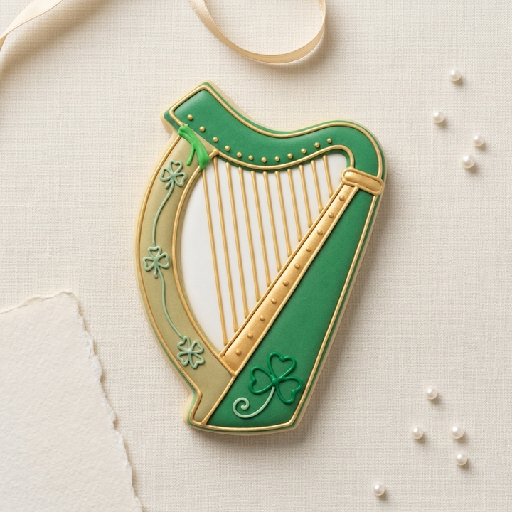 Irish Harp Cookie Cutter, 3D Printed Irish Celebration