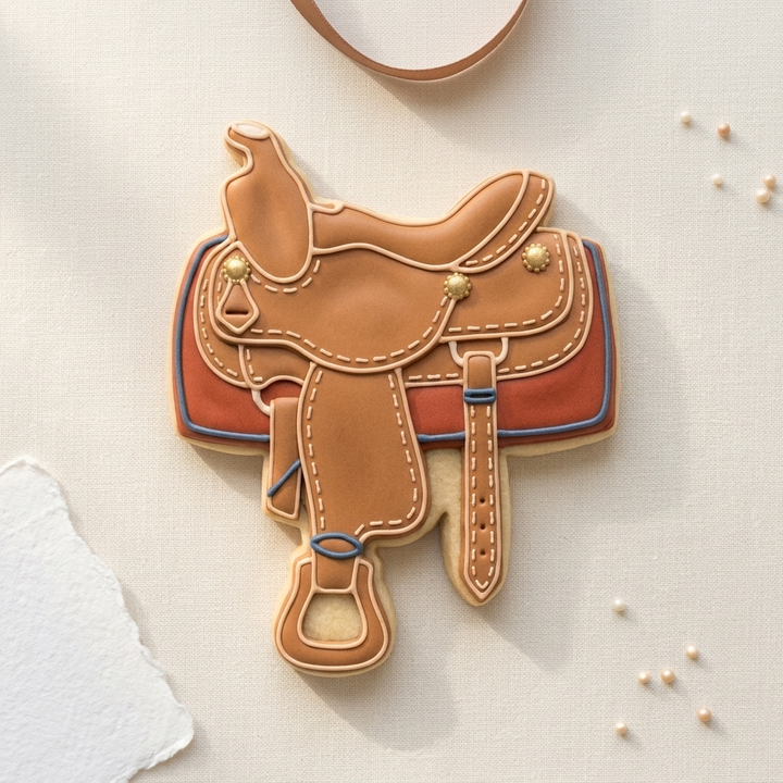 Western Saddle Cookie Cutter, 3D Printed Western Party