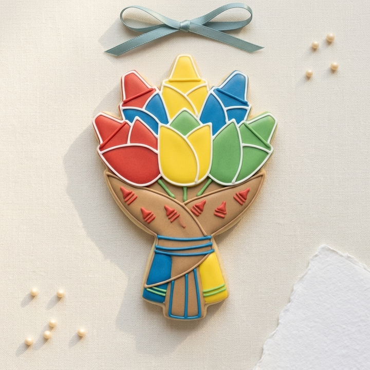 Teacher Crayon Bouquet Cookie Cutter, 3D Printed Wedding Theme
