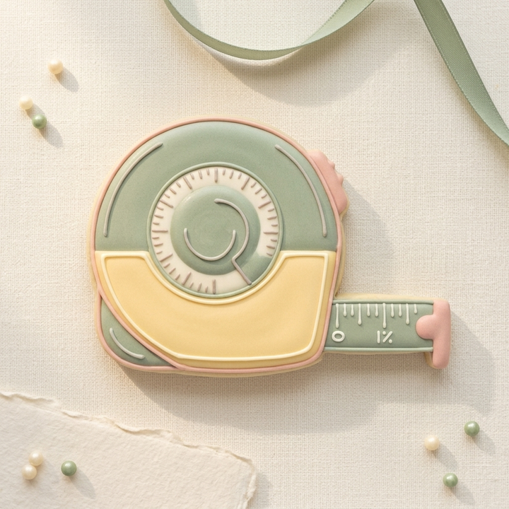 Retractable Tape Measure Cookie Cutter, 3D Printed Party Theme