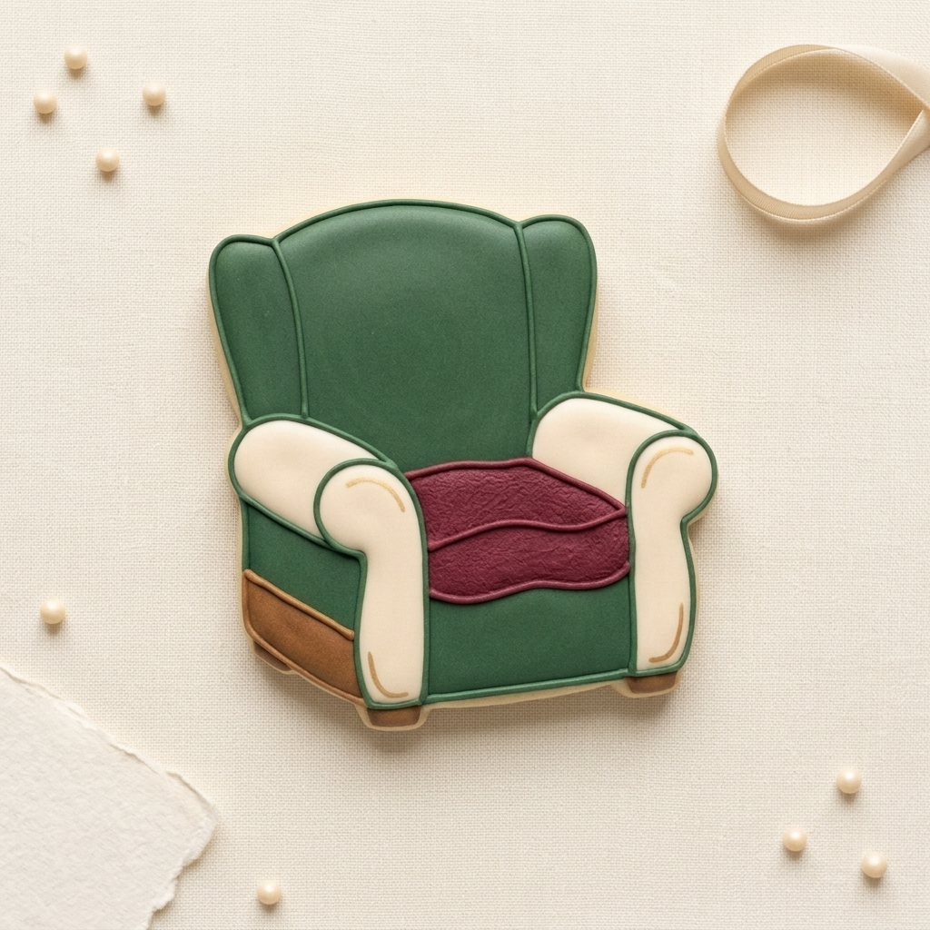 Cozy Reading Nook Armchair Cookie Cutter, 3D Printed Book Lover Theme