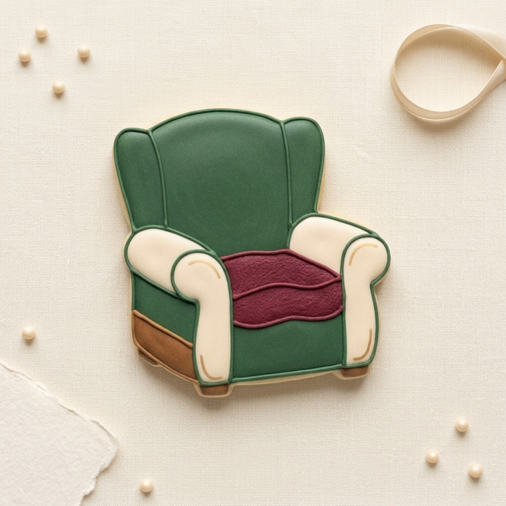 Cozy Reading Nook Armchair Cookie Cutter, 3D Printed Book Lover Theme