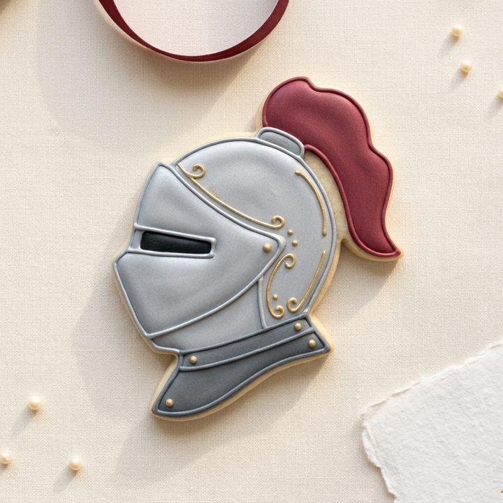 Knight Helmet Cookie Cutter, 3D Printed Fantasy Theme