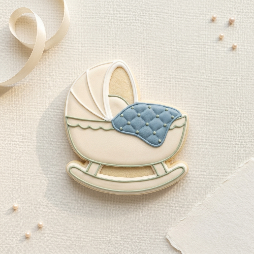 Baby Cradle Cookie Cutter, 3D Printed Baby Shower