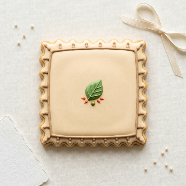 Scalloped Square Cookie Cutter, 3D Printed Plaque Shape